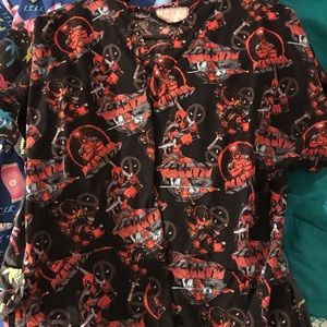 Deadpool scrub top